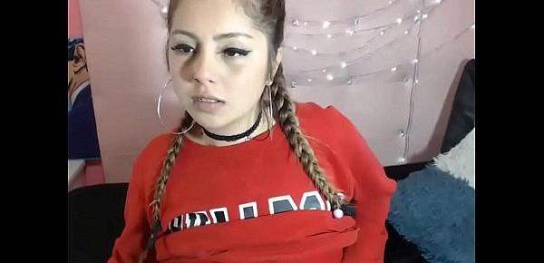  Cute girl with astonishing body Masturbating on Webcam - Part 1